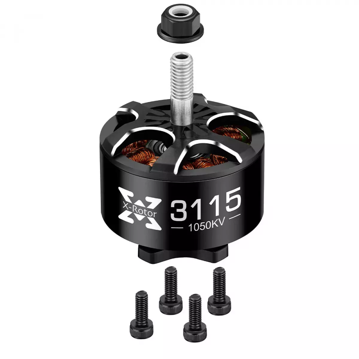 Бесколлекторный мотор Hobbywing XRotor 3115 900KV/1050KV для FPV дронов 9-10 дюймов Бесколлекторный мотор Hobbywing XRotor 3115 900KV/1050KV для FPV дронов 9-10 дюймов