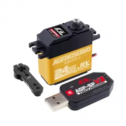 AGFRC B53DHS – Серво 24КГ, цифровой, программируемый, титан, HV, для 1/12 1/10 RC авто