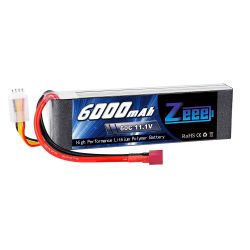 Аккумулятор Zeee LiPo 11.1В 6000мАч 60C 3S с разъёмом Deans для FPV, RC авто, вертолётов, дронов