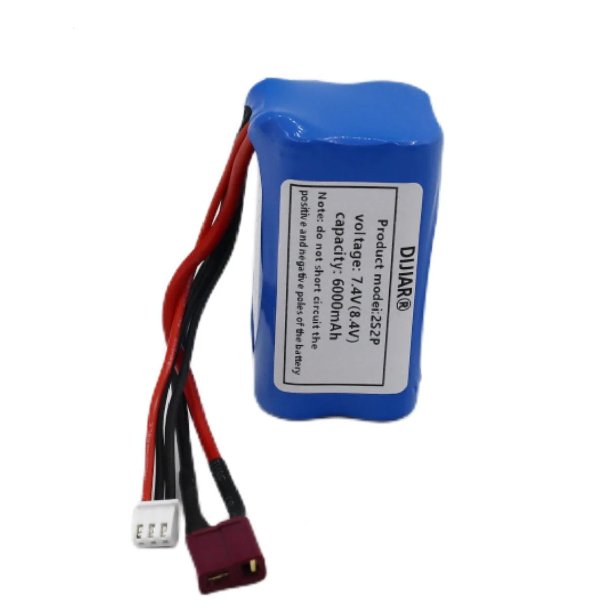 Аккумулятор 7.4В 6000мАч 18650 LiPo для Udi U12A, Syma S033g, Q1, H100–H103, FT009, разъёмы EL-3P/XT60 Аккумулятор 7.4В 6000мАч 18650 LiPo для Udi U12A, Syma S033g, Q1, H100–H103, FT009, разъёмы EL-3P/XT60