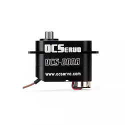 OCServo OCS-D008 — Серво 7.4В, 3.2кг·см, 7.7г, 0.07C/60°, Coreless, метал. редуктор, CNC корпус