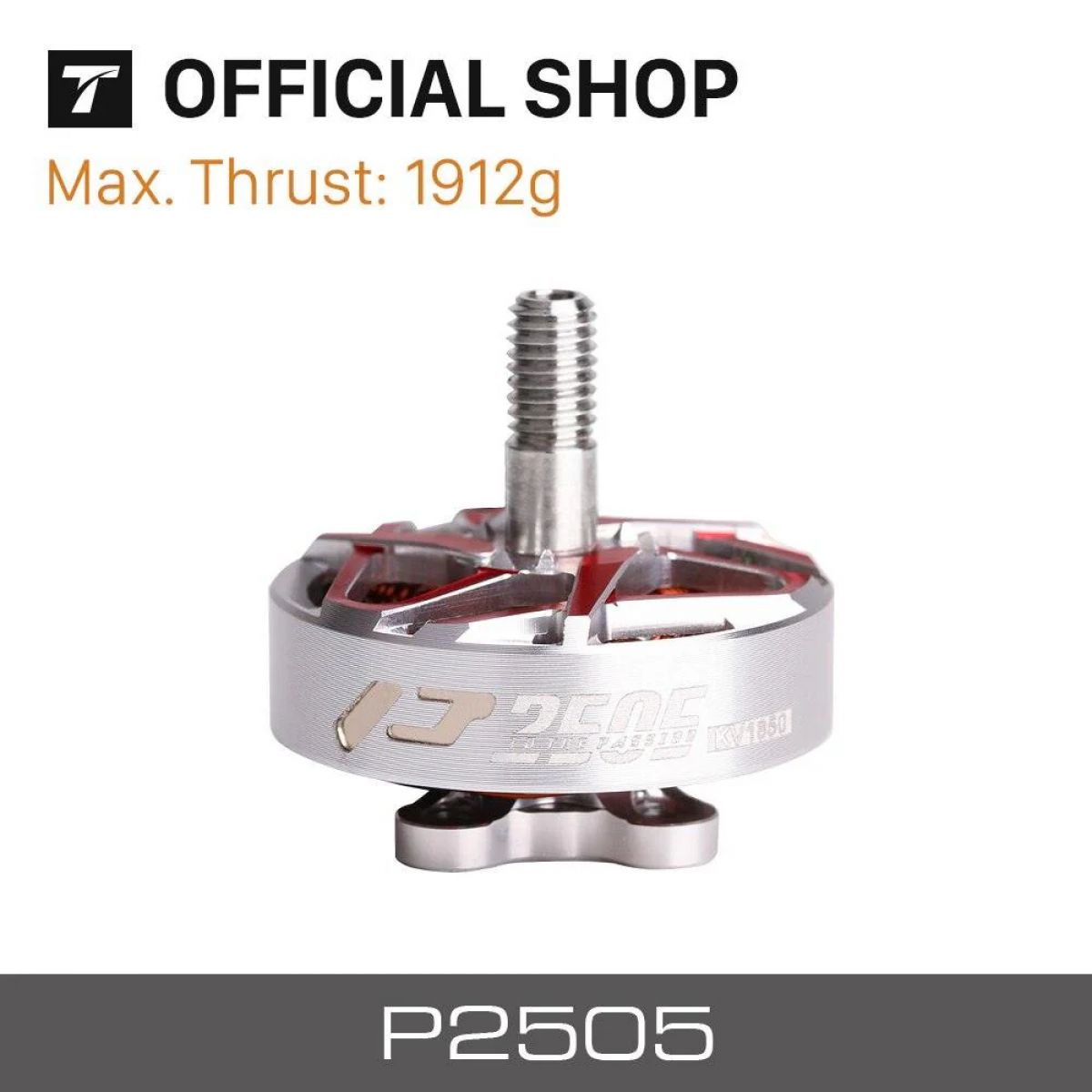 Бесколлекторный мотор T-MOTOR P2505 KV1850 4-6S 2KG тяга для FPV фристайл квадрокоптеров Бесколлекторный мотор T-MOTOR P2505 KV1850 4-6S 2KG тяга для FPV фристайл квадрокоптеров