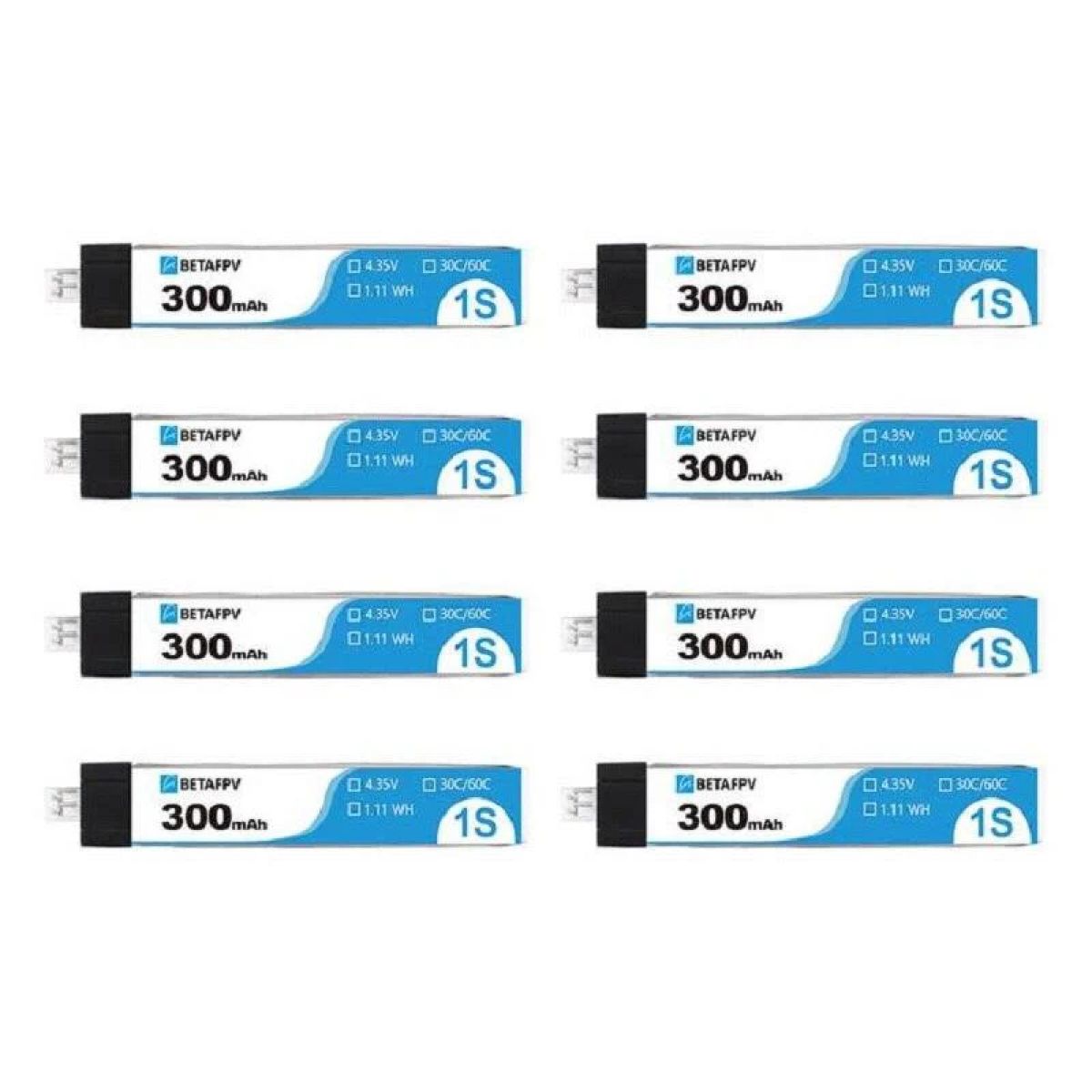 BETAFPV 1S 300mAh PH2.0 30C аккумулятор для FPV дрона BETAFPV 1S 300mAh PH2.0 30C аккумулятор для FPV дрона