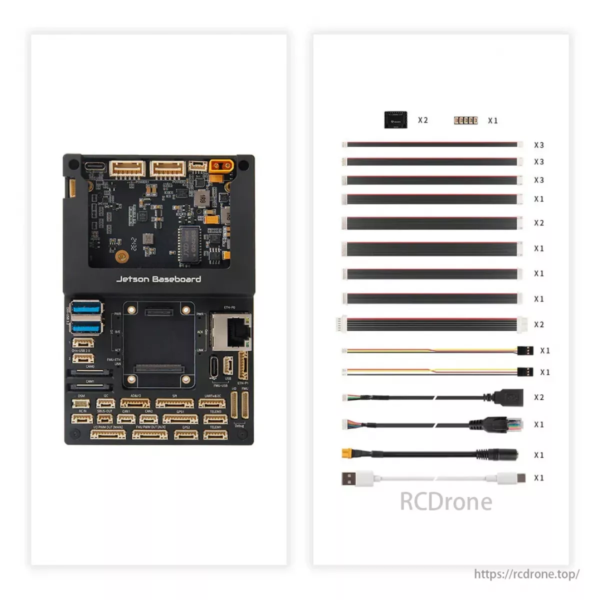 Базовая плата Holybro Pixhawk Jetson с 6X/6X Pro, PM02D и модулем NVIDIA Jetson Orin NX – комплект c Wi-Fi, SSD, Camera, UBEC Базовая плата Holybro Pixhawk Jetson с 6X/6X Pro, PM02D и модулем NVIDIA Jetson Orin NX – комплект c Wi-Fi, SSD, Camera, UBEC