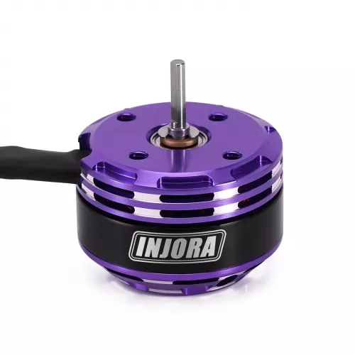Бесколлекторный мотор INJORA Fat Viper 2204 2400KV с трансмиссией для 1/18 TRX4M, 3S совместимый