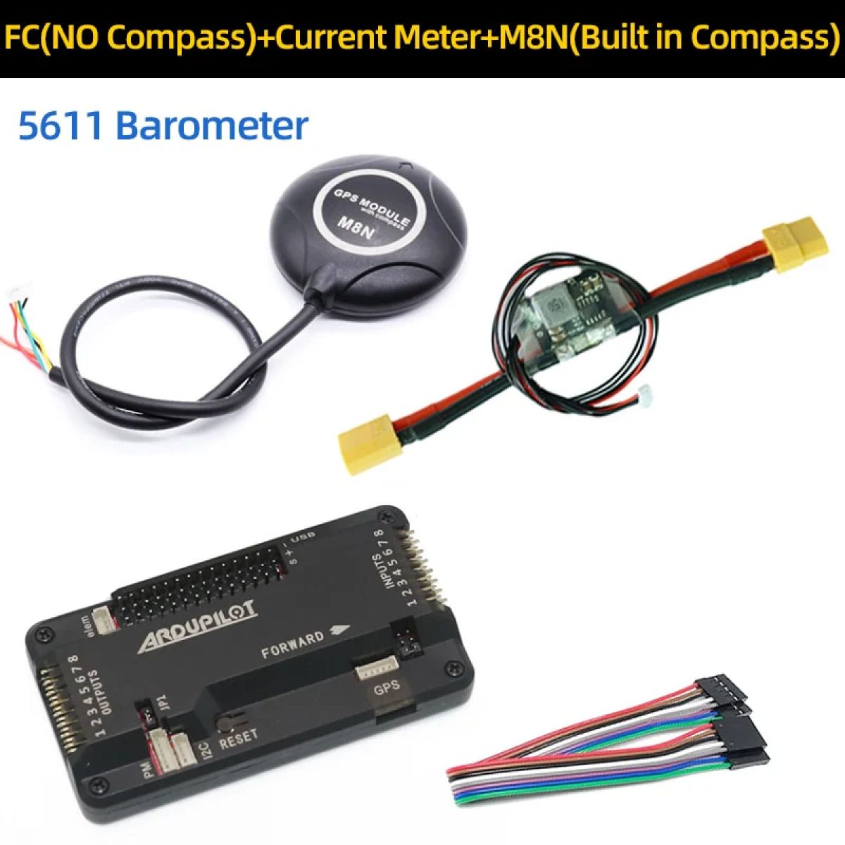 Контроллер полета Ardupilot APM2.8 V2.8.0 без компаса + GPS M8N для FPV квадрокоптера и самолета Контроллер полета Ardupilot APM2.8 V2.8.0 без компаса + GPS M8N для FPV квадрокоптера и самолета