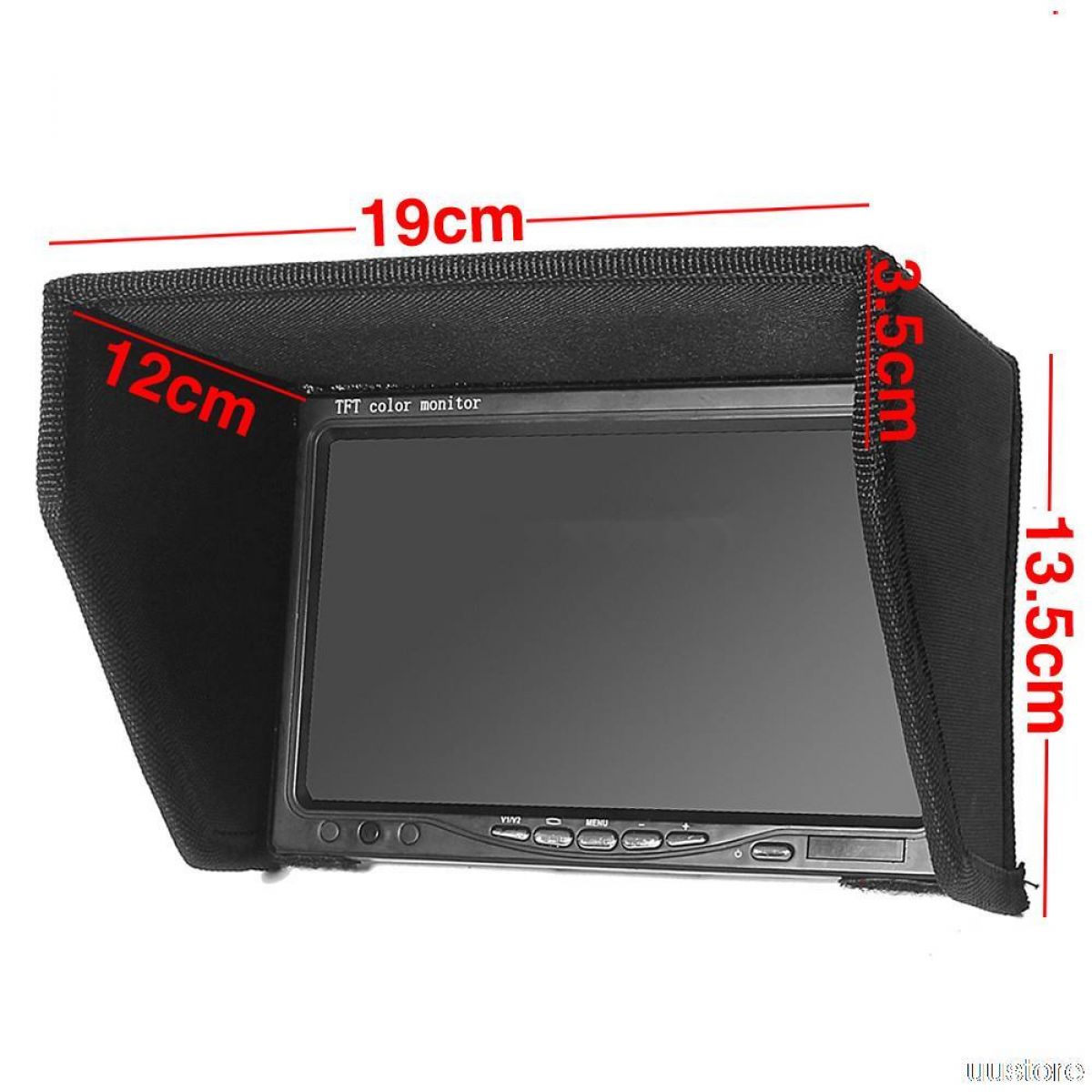 Козырёк для 7" LCD FPV монитора Vision H3-2D Zenmuse DJI Phantom, наземная станция Козырёк для 7" LCD FPV монитора Vision H3-2D Zenmuse DJI Phantom, наземная станция