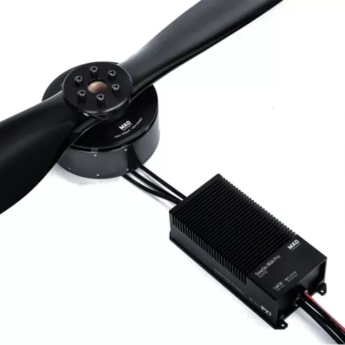 Комплект MAD HB30-54X24 10KV: тяга 30КГ, пропеллер 54X24", ESC 80A, 22КВт для дронов VTOL/Heavy Lift
