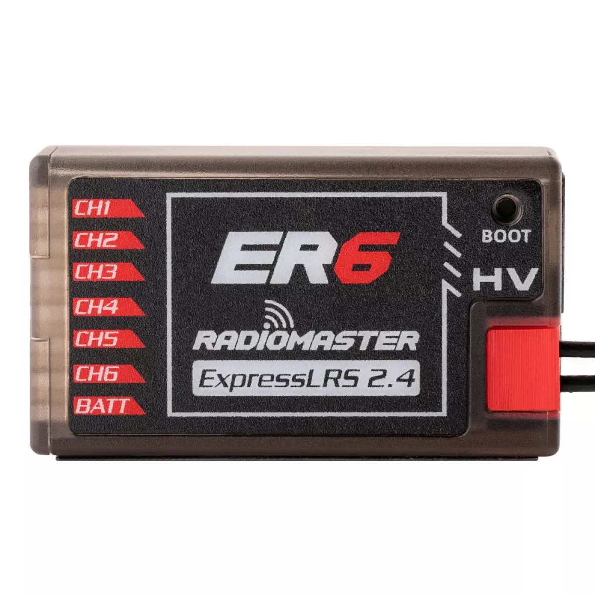 Радиоприёмник RadioMaster ER6 2.4GHz ELRS PWM для самолётов и дронов фиксированного крыла Радиоприёмник RadioMaster ER6 2.4GHz ELRS PWM для самолётов и дронов фиксированного крыла