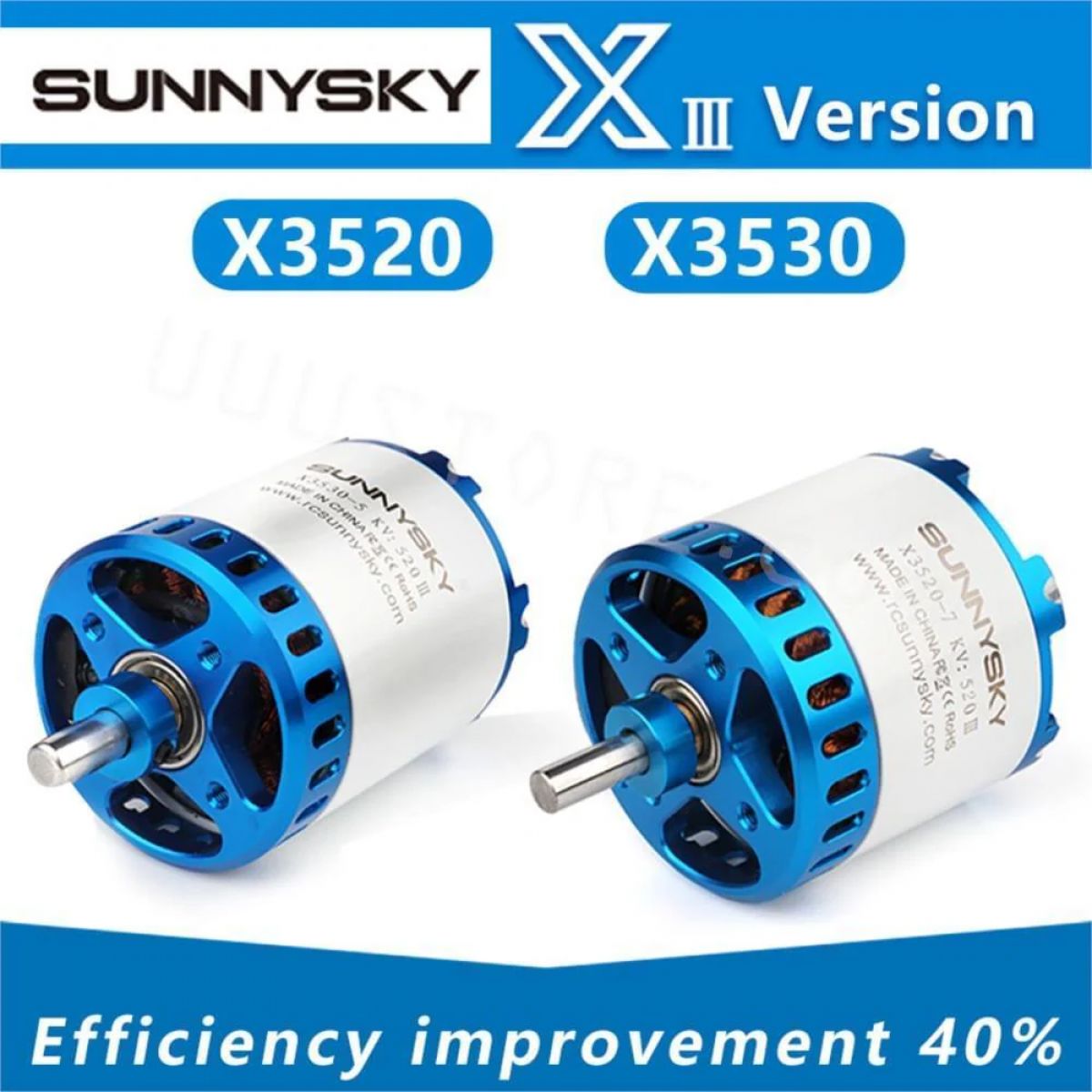 Бесщёточный мотор SUNNYSKY X3520-III/X3530-III 445KV/560KV/780KV для БПЛА, квадрокоптера, самолёта Бесщёточный мотор SUNNYSKY X3520-III/X3530-III 445KV/560KV/780KV для БПЛА, квадрокоптера, самолёта