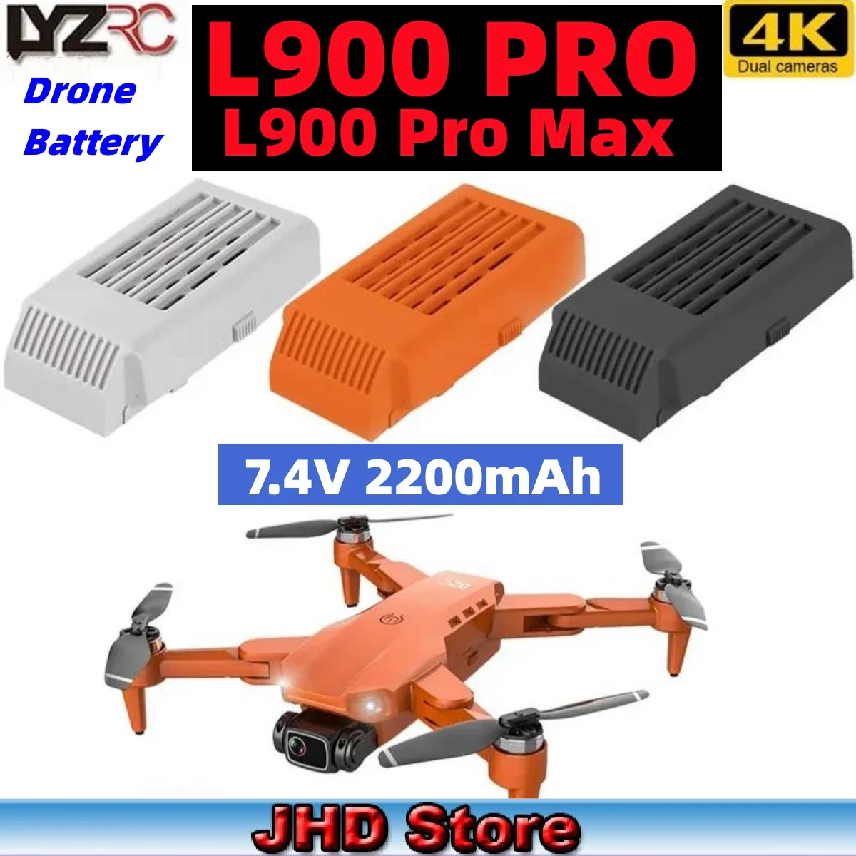 Аккумулятор для дрона L900 PRO MAX 7.4В 2200мАч Аккумулятор для дрона L900 PRO MAX 7.4В 2200мАч