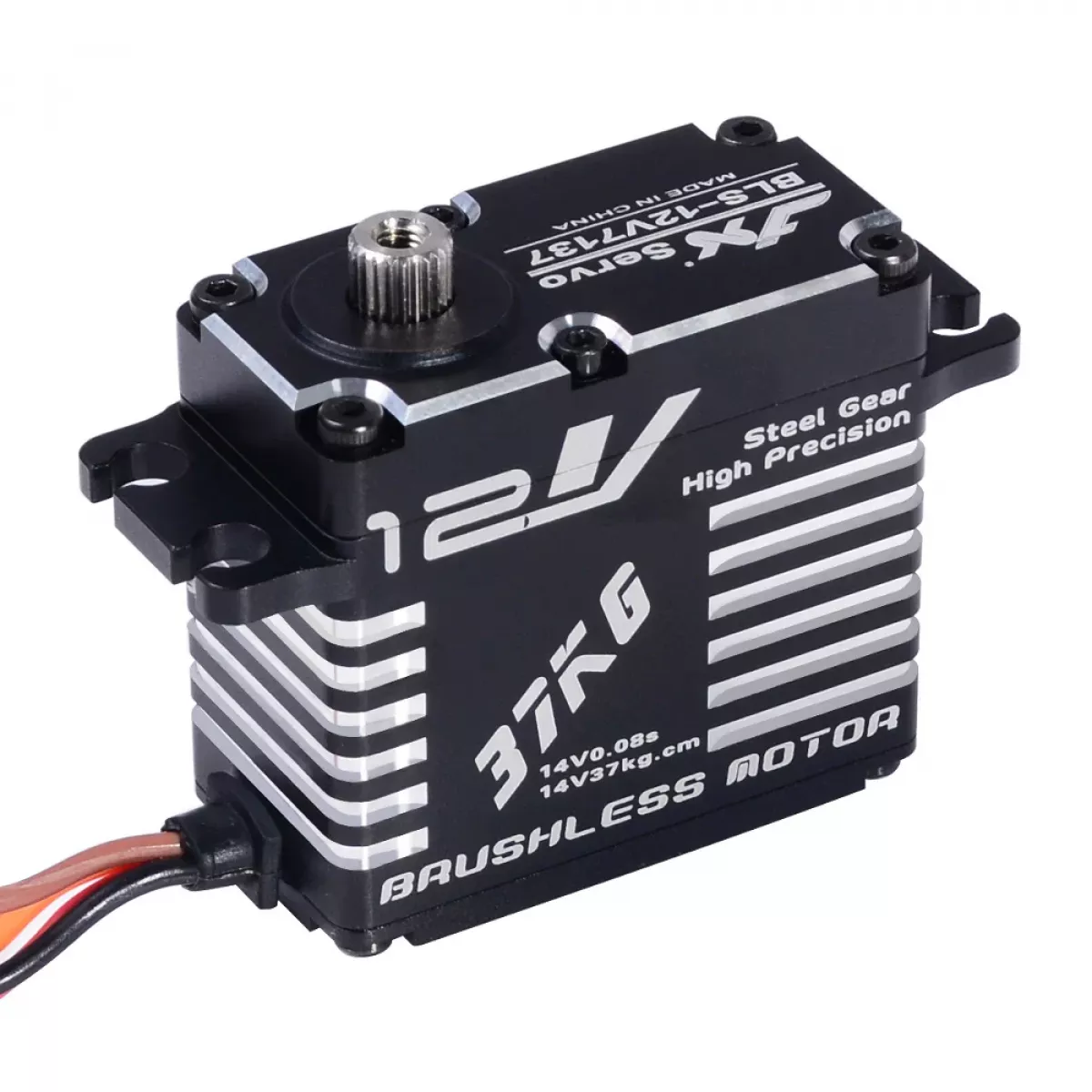 JX Servo BLS-12V7137 — 14В 37кг 120° 0.08сек/60° высокоточный сервопривод для RC авто, роботов, лодок JX Servo BLS-12V7137 — 14В 37кг 120° 0.08сек/60° высокоточный сервопривод для RC авто, роботов, лодок