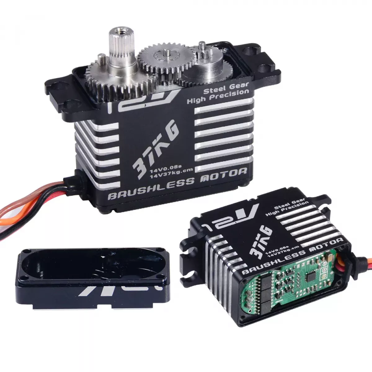 JX Servo BLS-12V7137 — 14В 37кг 120° 0.08сек/60° высокоточный сервопривод для RC авто, роботов, лодок JX Servo BLS-12V7137 — 14В 37кг 120° 0.08сек/60° высокоточный сервопривод для RC авто, роботов, лодок