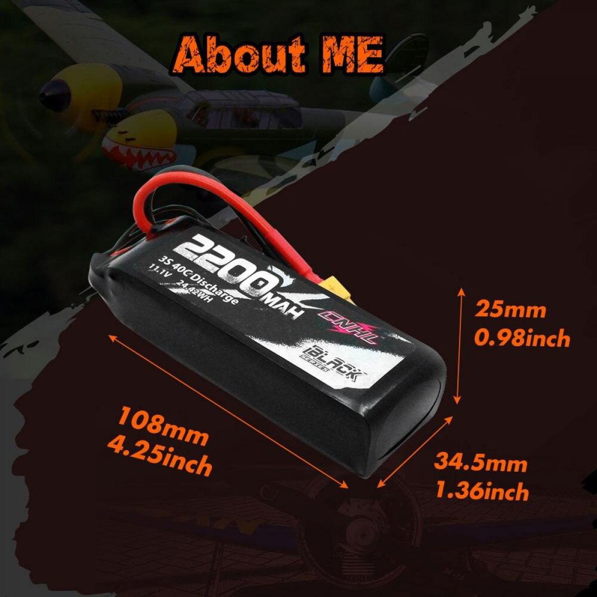 2 шт. аккумуляторов CNHL 2200мАч 3S/4S/6S 11.1В/14.8В/22.2В LiPo с XT60 для RC, FPV, дронов, самолетов 2 шт. аккумуляторов CNHL 2200мАч 3S/4S/6S 11.1В/14.8В/22.2В LiPo с XT60 для RC, FPV, дронов, самолетов