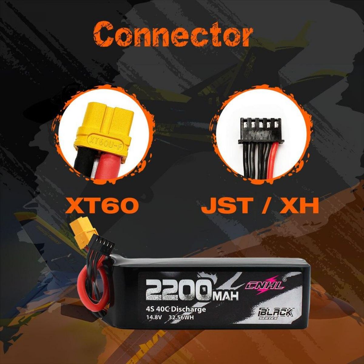 2 шт. аккумуляторов CNHL 2200мАч 3S/4S/6S 11.1В/14.8В/22.2В LiPo с XT60 для RC, FPV, дронов, самолетов 2 шт. аккумуляторов CNHL 2200мАч 3S/4S/6S 11.1В/14.8В/22.2В LiPo с XT60 для RC, FPV, дронов, самолетов