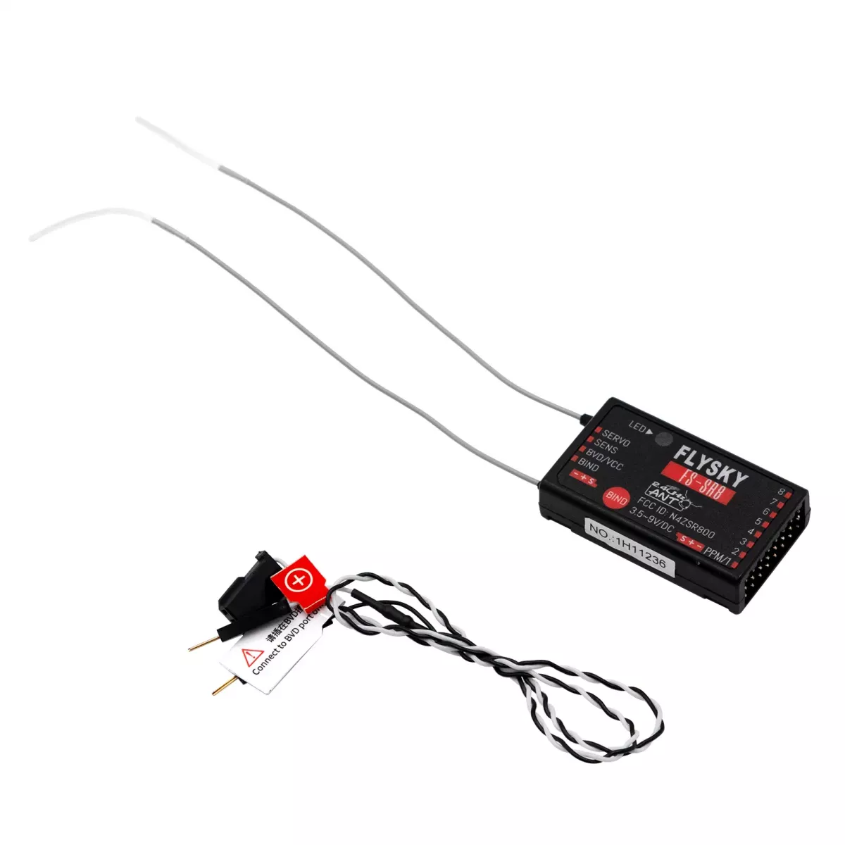 FLYSKY FS-SR8 2.4G 8CH приёмник ANT, 3.5-9В, для пульта FS-ST8, RC вертолётов, авто, катеров FLYSKY FS-SR8 2.4G 8CH приёмник ANT, 3.5-9В, для пульта FS-ST8, RC вертолётов, авто, катеров