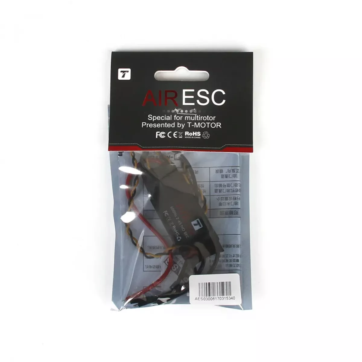 T-MOTOR ESC Air 40A (2-6S 600Гц, без BEC) электронный регулятор хода для мультикоптеров T-MOTOR ESC Air 40A (2-6S 600Гц, без BEC) электронный регулятор хода для мультикоптеров