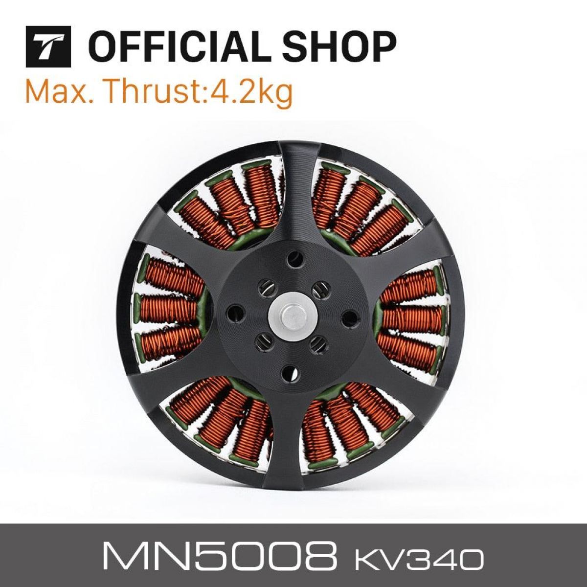 Бесщёточный мотор T-motor MN5008 KV170/340/400 для агродронов, 6-12S, 4.2КГ, легкий, эффективный Бесщёточный мотор T-motor MN5008 KV170/340/400 для агродронов, 6-12S, 4.2КГ, легкий, эффективный