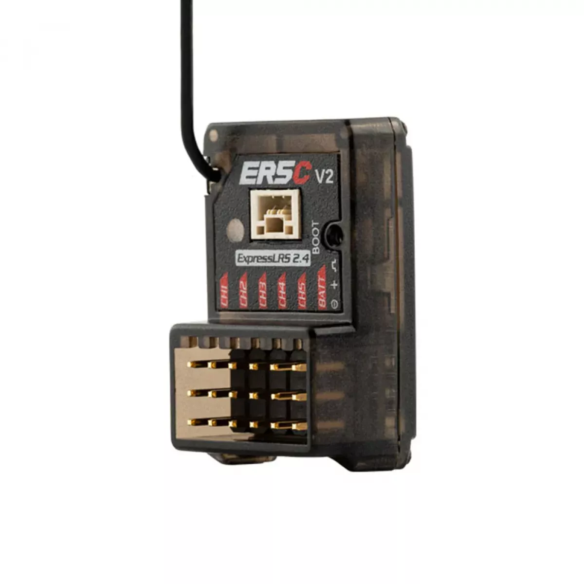 Радиоприемник RadioMaster ER5C V2 2.4GHz ELRS PWM для 5 сервоприводов, наземных и морских R/C Радиоприемник RadioMaster ER5C V2 2.4GHz ELRS PWM для 5 сервоприводов, наземных и морских R/C