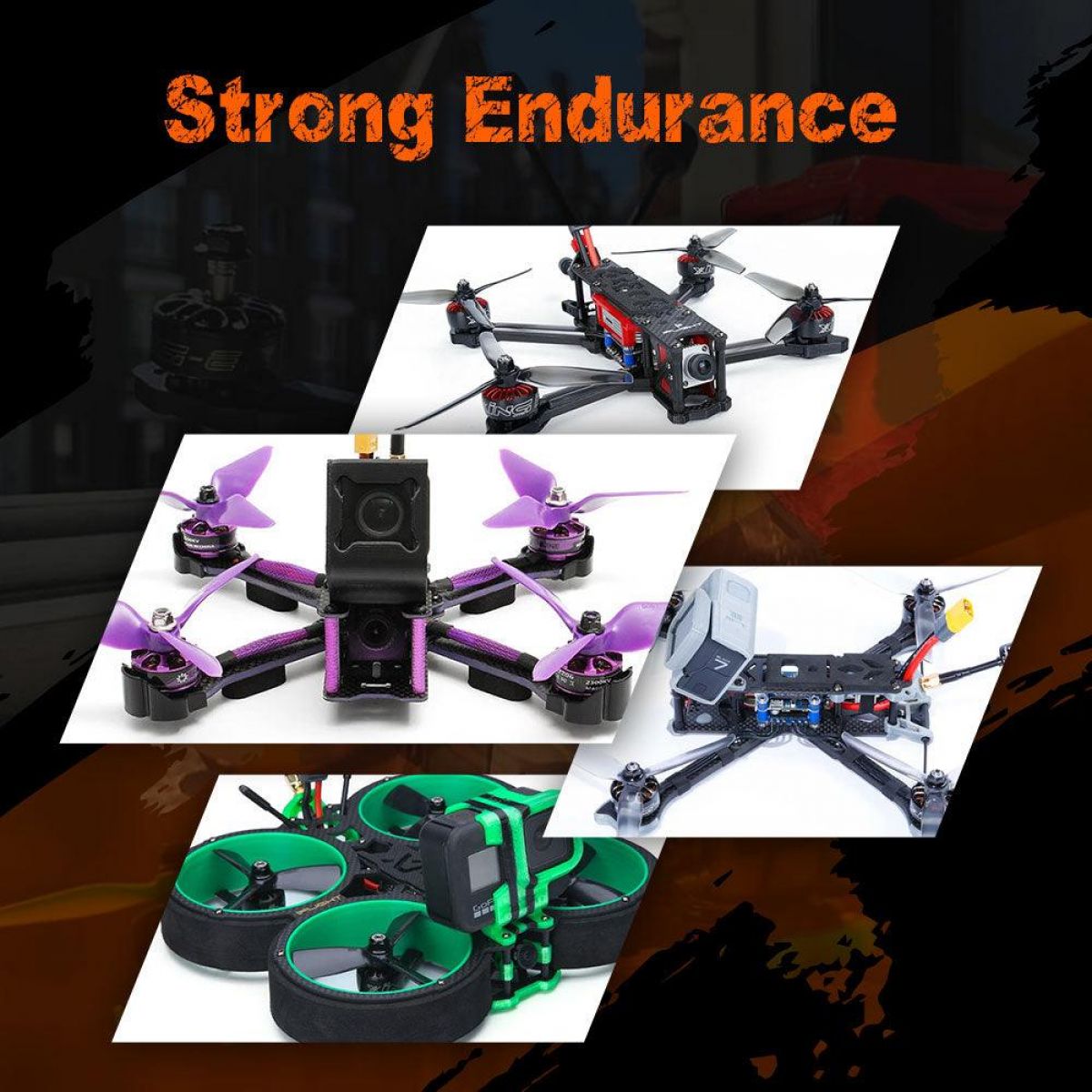Комплект 4шт CNHL 6S LiPo аккумуляторов 22.2В 1100/1300/1500мАч 100C XT60 для FPV дрона и RC моделей Комплект 4шт CNHL 6S LiPo аккумуляторов 22.2В 1100/1300/1500мАч 100C XT60 для FPV дрона и RC моделей