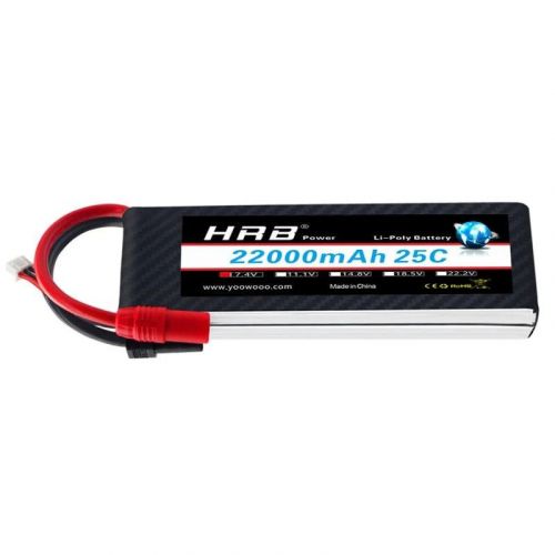 HRB 2S 7.4V 22000мАч Lipo аккумулятор - XT60 Deans XT90 EC5 XT150 AS150 XT90-S, 25C для RC моделей