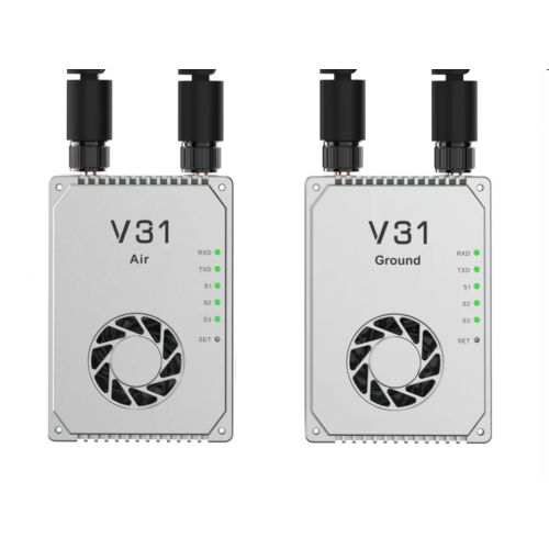 CHINOWING V31 Видео, телеметрия, RC Link: дальность до 150 км, 800МГц/1.4ГГц, OFDM, MIMO, 2Вт/5Вт, для БПЛА/УГВ