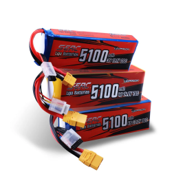 Аккумулятор Sunpadow RC LiPo 3S 4S 6S 5100mAh 11.1V 14.8V 22.2V XT60 XT90 для дрона, самолёта, FPV