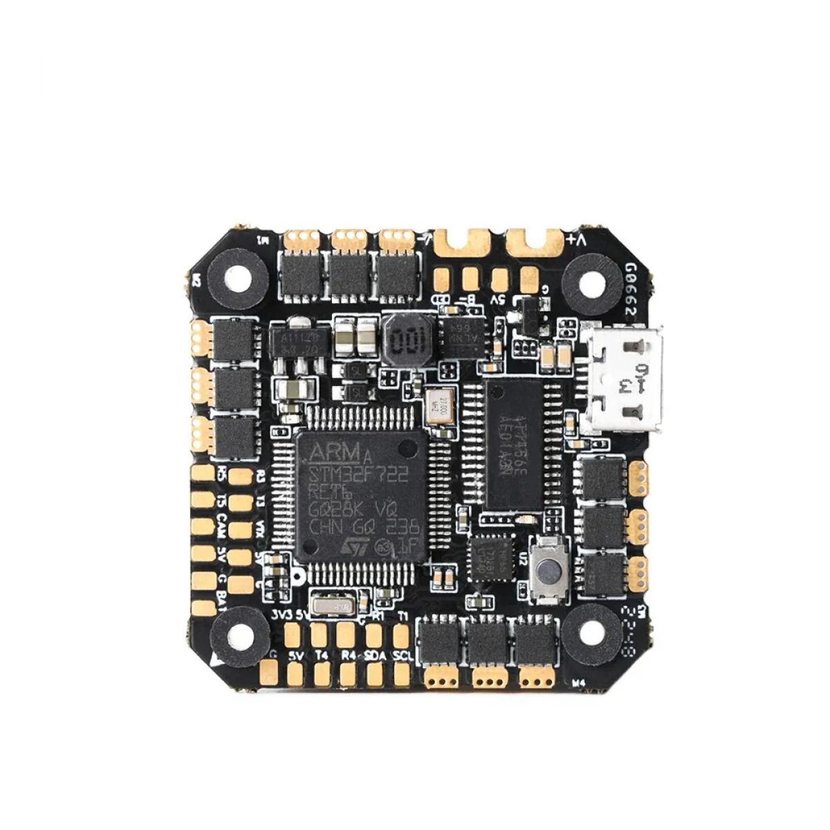 Полётный контроллер T-MOTOR F7 35A/45A 2-6S AIO с гироскопом MPU, совместим с моторами P1804/F2204/F2203.5 Полётный контроллер T-MOTOR F7 35A/45A 2-6S AIO с гироскопом MPU, совместим с моторами P1804/F2204/F2203.5