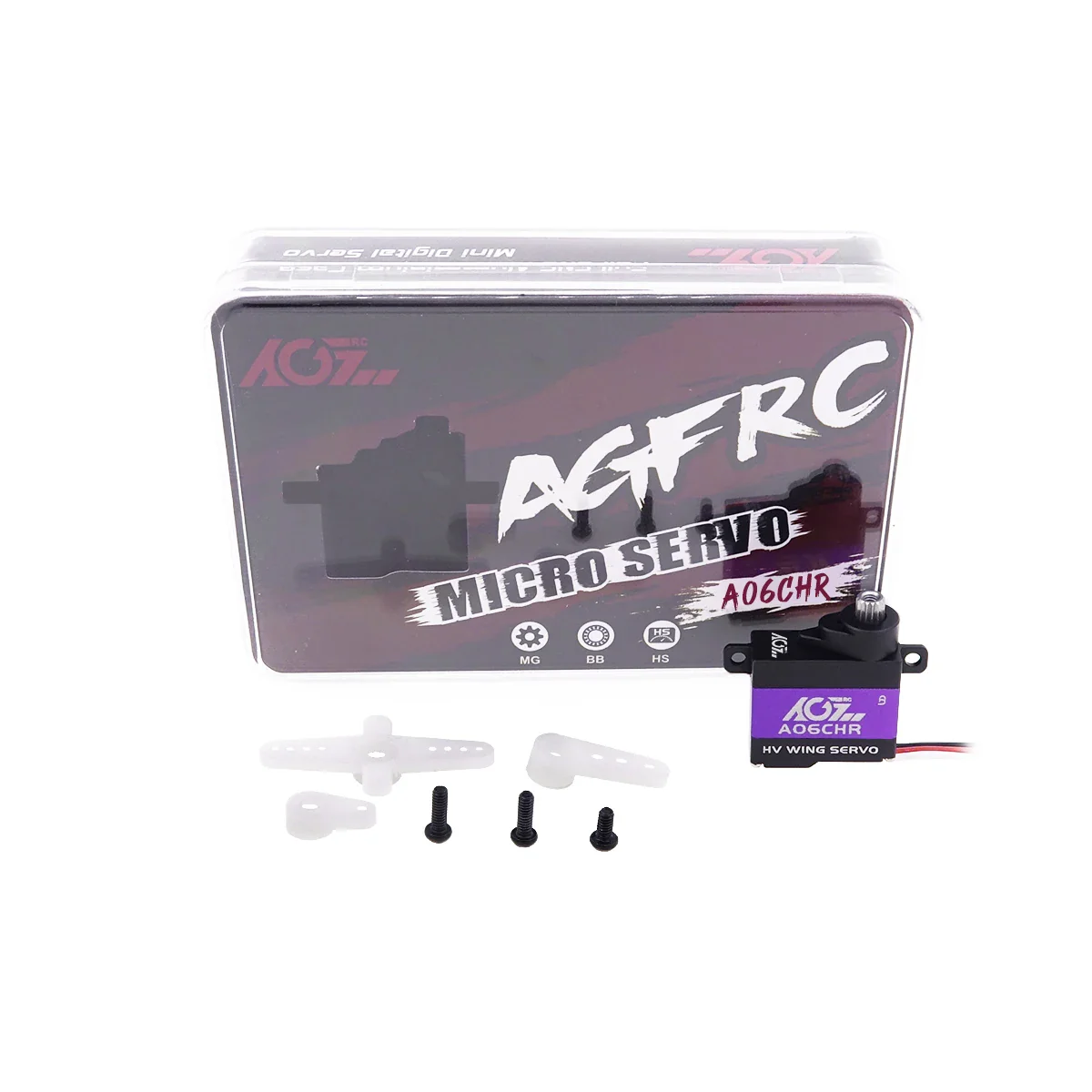 AGFRC A06CHR – Серво с металлическими шестернями, 3кг, coreless, для F3P, GLD, планеров, самолётов AGFRC A06CHR – Серво с металлическими шестернями, 3кг, coreless, для F3P, GLD, планеров, самолётов