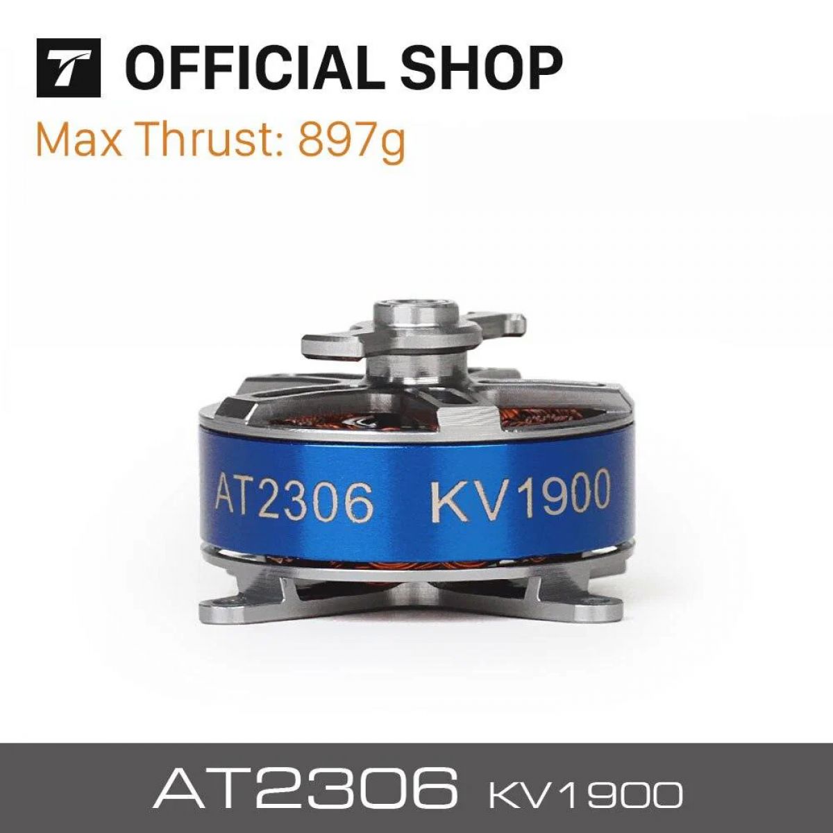 Бесколлекторный мотор T-MOTOR AT2306 KV1500/1900/2300, тяга 897г для F3P дронов и авиамоделей Бесколлекторный мотор T-MOTOR AT2306 KV1500/1900/2300, тяга 897г для F3P дронов и авиамоделей