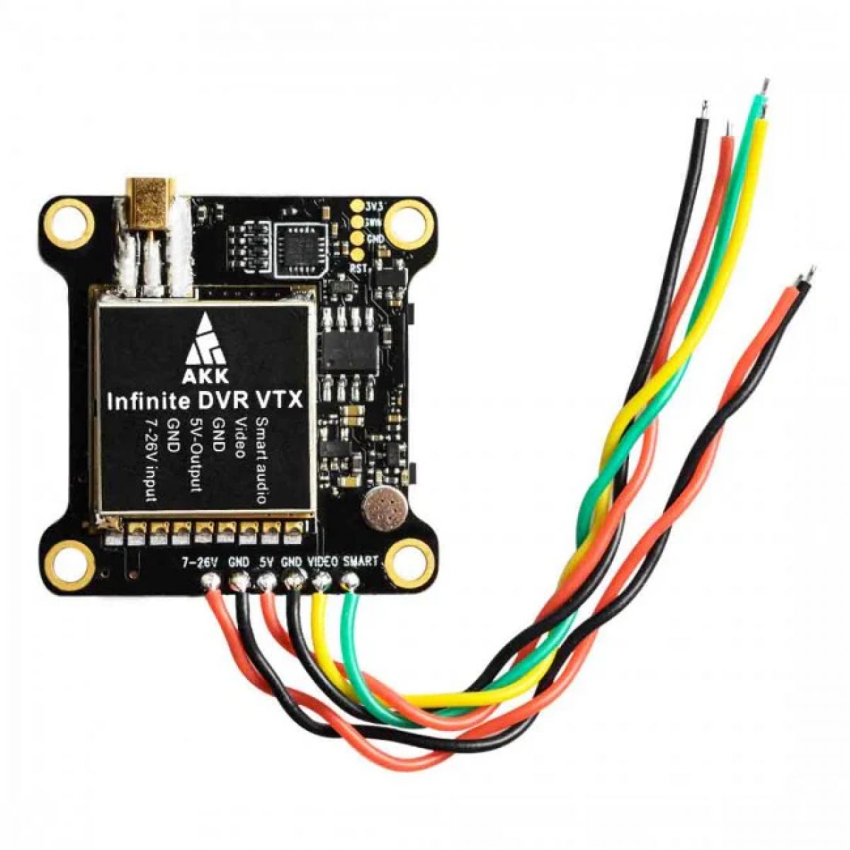 AKK Infinite DVR VTX — 5.8 ГГц 1000 мВт FPV видеопередатчик, поддержка OSD, дальнобойный вариант AKK Infinite DVR VTX — 5.8 ГГц 1000 мВт FPV видеопередатчик, поддержка OSD, дальнобойный вариант