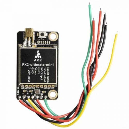 AKK FX2-ultimate-mini VTX — 5.8ГГц, 8 каналов, 10км, 25-1200мВт, FPV видеопередатчик, Smart Audio