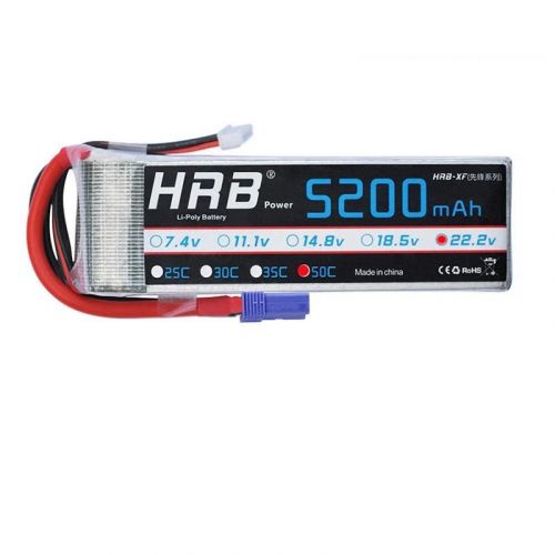 HRB Lipo 6S аккумулятор 22.2V 5200mAh 50C XT90 T Deans XT60 EC5 для FPV, самолётов, авто, лодок