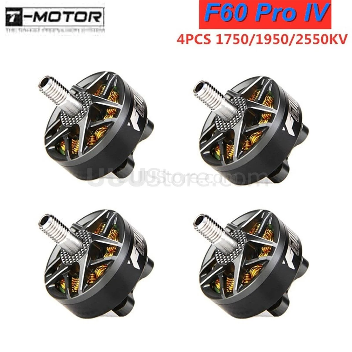 4 шт. T-Motor F60 Pro IV 2207 1750KV/1950KV/2550KV 5-6S бесколлекторный мотор для FPV дрона 4 шт. T-Motor F60 Pro IV 2207 1750KV/1950KV/2550KV 5-6S бесколлекторный мотор для FPV дрона