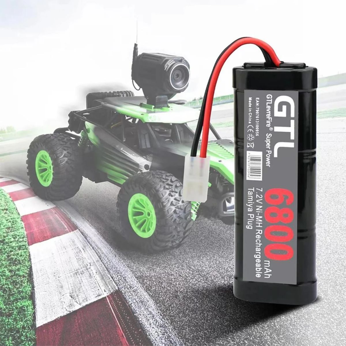 Mkepa 7.2V 6800mAh NiMH аккумулятор для радиоуправляемых моделей с разъёмом Tamiya Mkepa 7.2V 6800mAh NiMH аккумулятор для радиоуправляемых моделей с разъёмом Tamiya