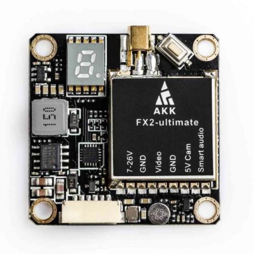 Передатчик видео AKK FX2-ultimate VTX 5.8GHz 25-1200mW, OSD, Betaflight, Smart Audio, MMCX, 2-6S