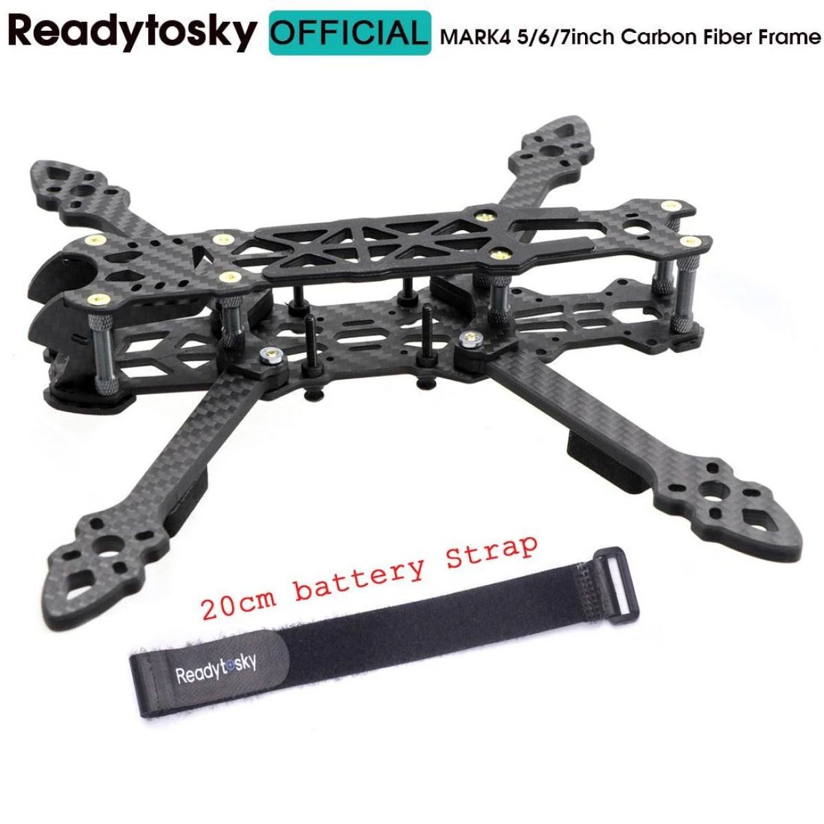 Mark4 FPV рама 5"/6"/7" (225/260/295мм) с 5мм лучами для гоночных и фристайл квадрокоптеров Mark4 FPV рама 5"/6"/7" (225/260/295мм) с 5мм лучами для гоночных и фристайл квадрокоптеров