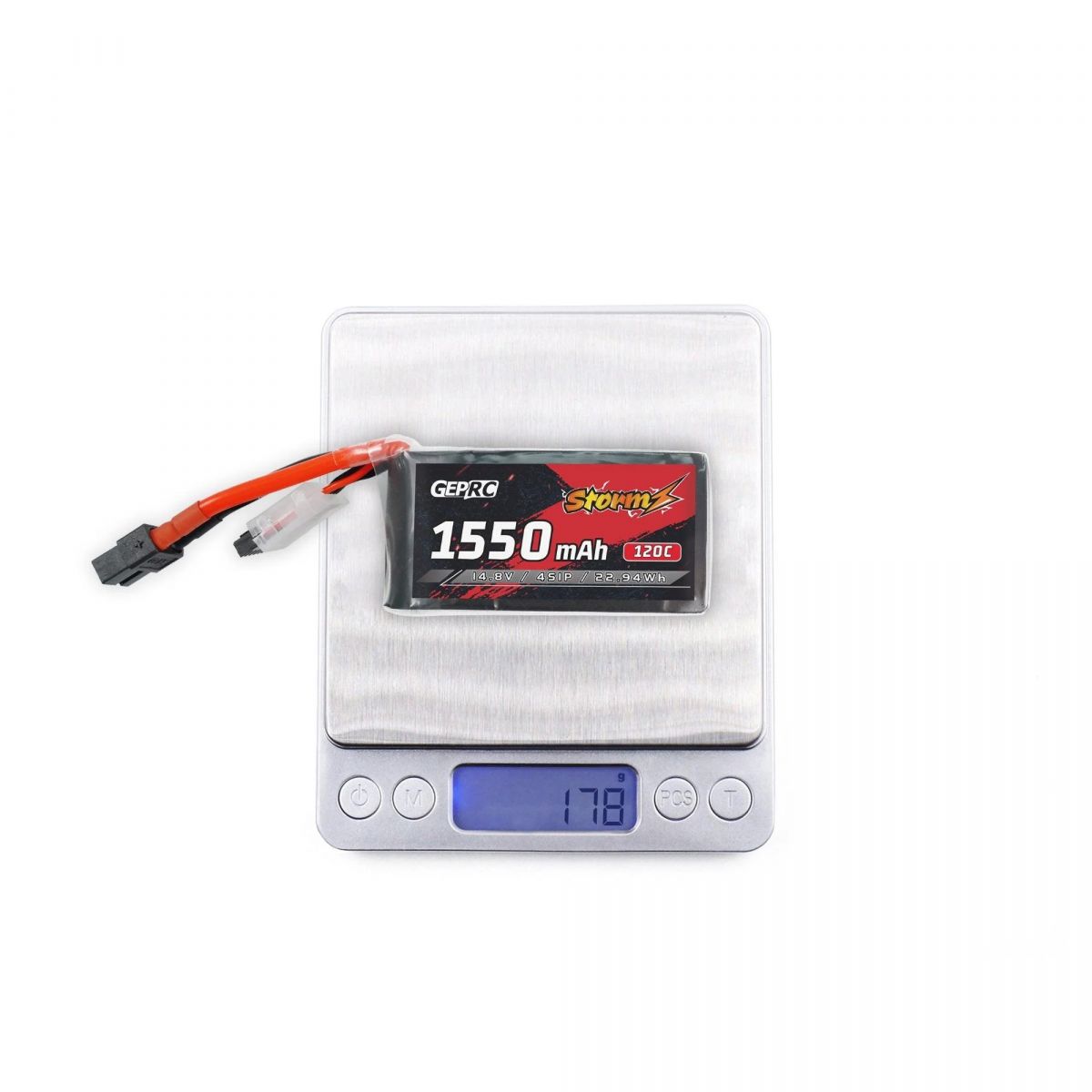 Аккумулятор GEPRC Storm 4S 1550mAh 120C Lipo для FPV квадрокоптеров 3-5 дюймов Freestyle Аккумулятор GEPRC Storm 4S 1550mAh 120C Lipo для FPV квадрокоптеров 3-5 дюймов Freestyle