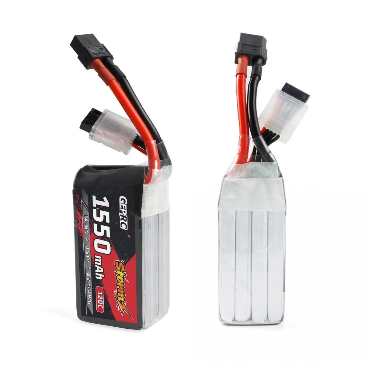 Аккумулятор GEPRC Storm 4S 1550mAh 120C Lipo для FPV квадрокоптеров 3-5 дюймов Freestyle Аккумулятор GEPRC Storm 4S 1550mAh 120C Lipo для FPV квадрокоптеров 3-5 дюймов Freestyle
