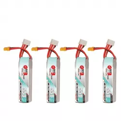 Набор 4 шт. GNB 4S 14.8V 550mAh 90C/180C LiPo аккумуляторов для FPV дрона