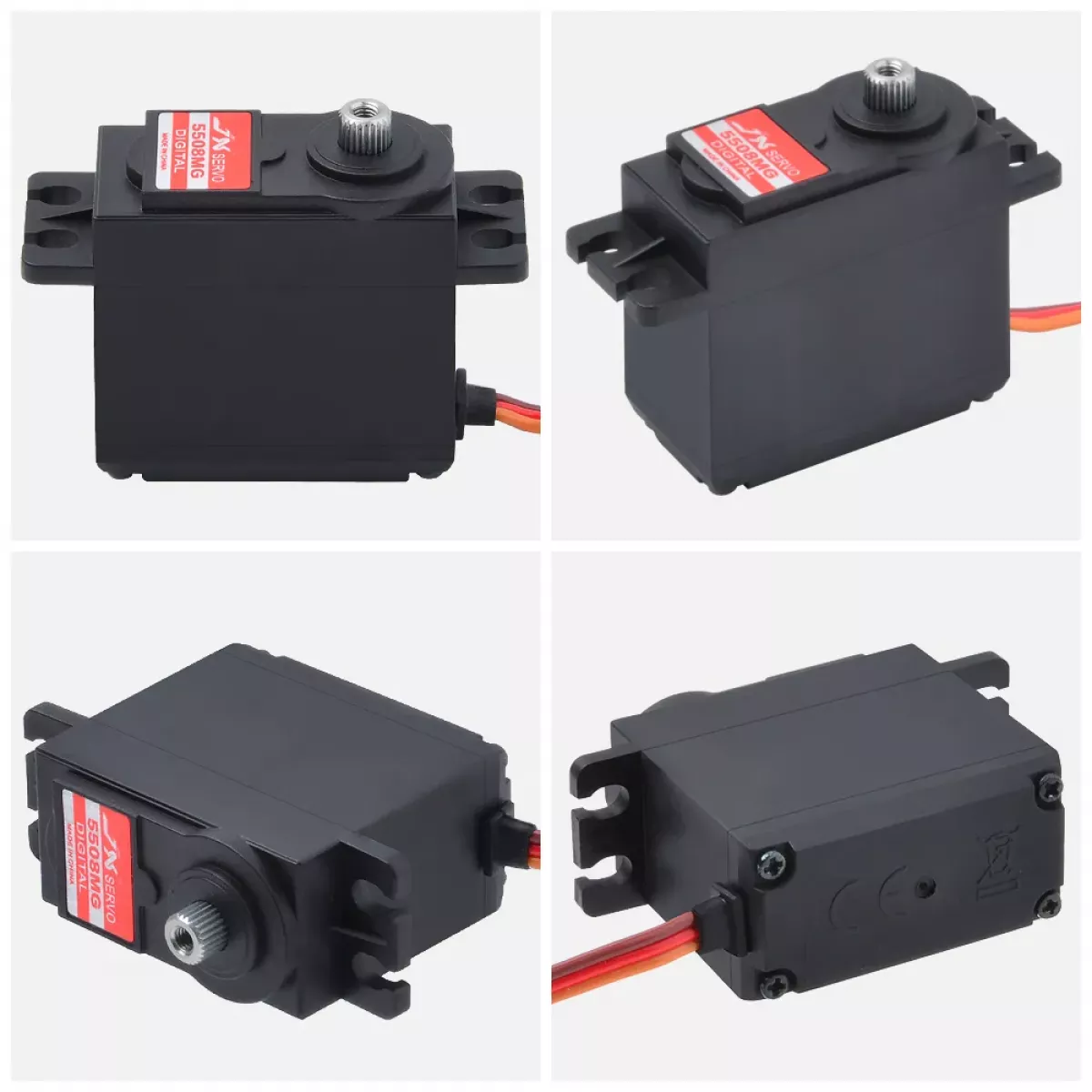 JX Servo PDI-5508MG — цифровой корлесс-серво 8кг, металл. шестерни для RC авто, вертолётов, роботов JX Servo PDI-5508MG — цифровой корлесс-серво 8кг, металл. шестерни для RC авто, вертолётов, роботов